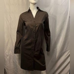 The Limited Mini Shirt Brown Dress